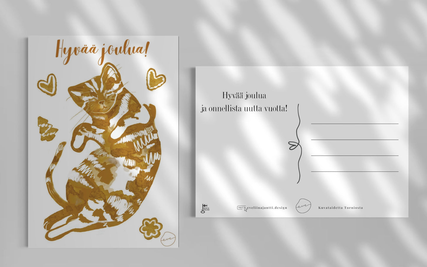 Piparikissa -postikortti